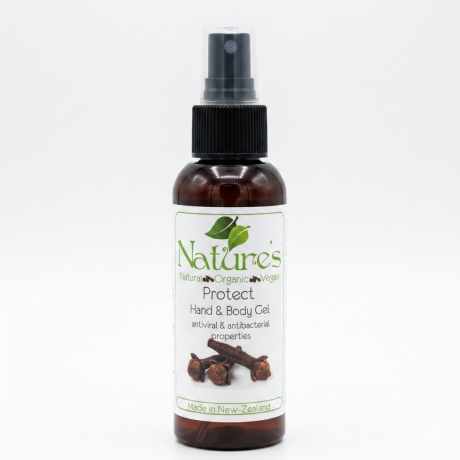 Protect Hand & Body Gel 120ml Natural and organic Protect hand and body gel, to aid protection from air borne bacteria and viruses.