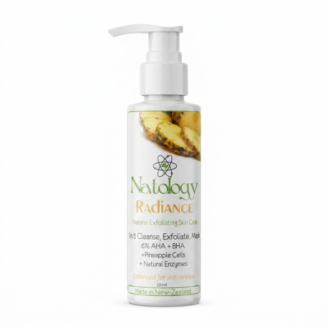 Radiance 3 in 1 AHA face cleanser, exfoliator, mask