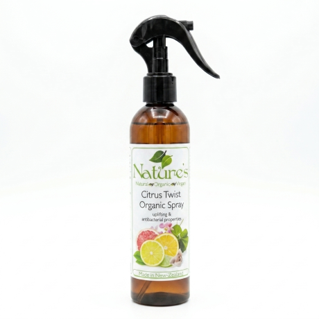 Citrus Twist Room Spray is an uplifting blend of citrus oils with a twist of ginger & geranium.