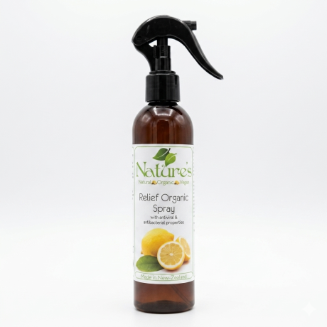 Relief Room Spray, to aid protection from air borne bacteria and viruses.